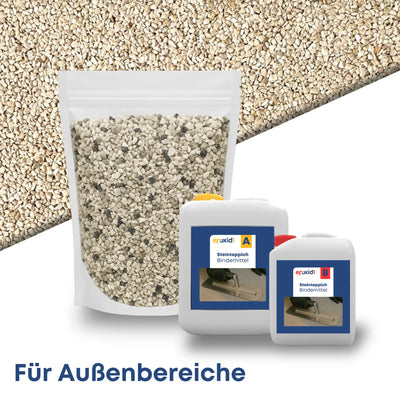Steinteppich Set AUSSEN - Beige Botticino