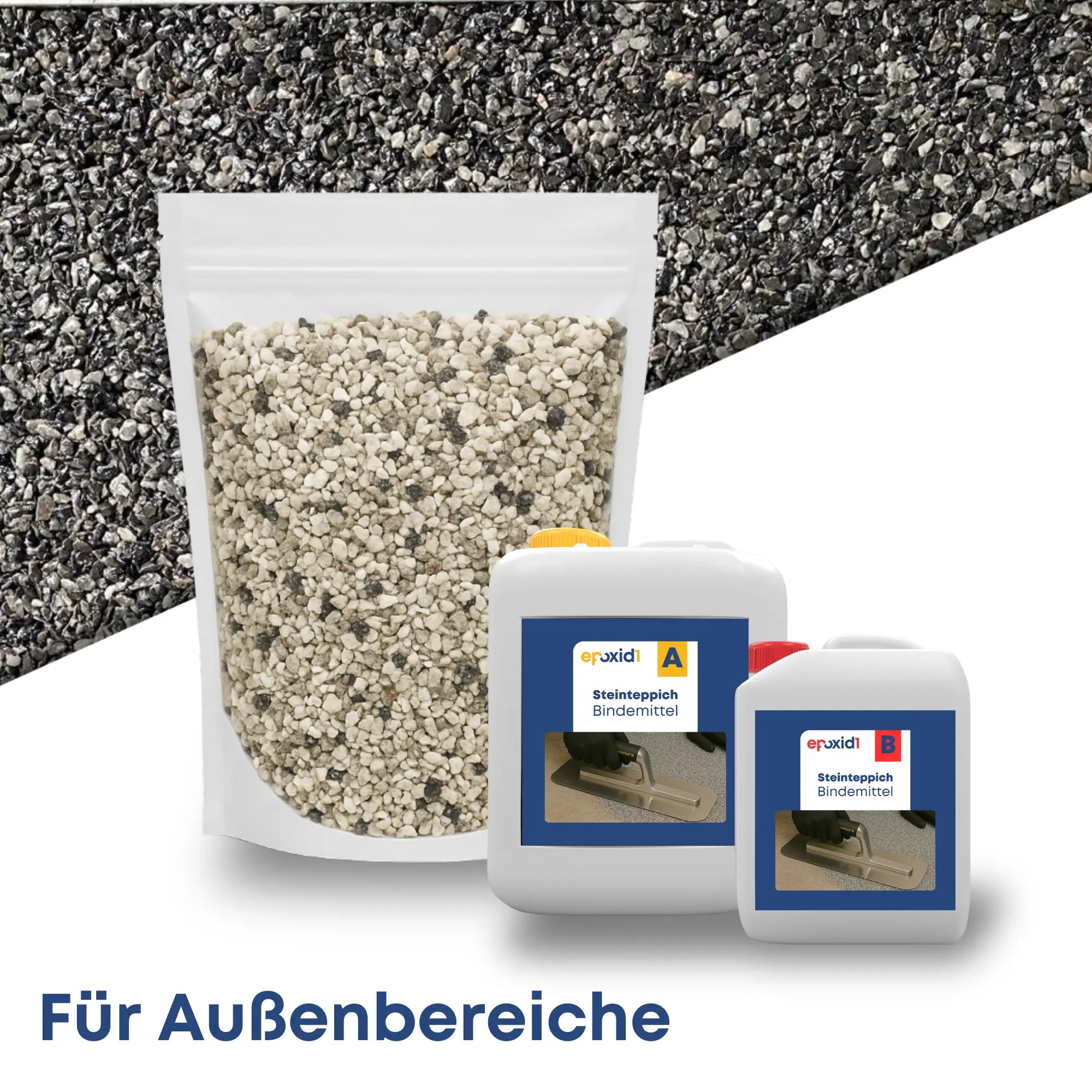Steinteppich Set AUSSEN - Grigio Carnico